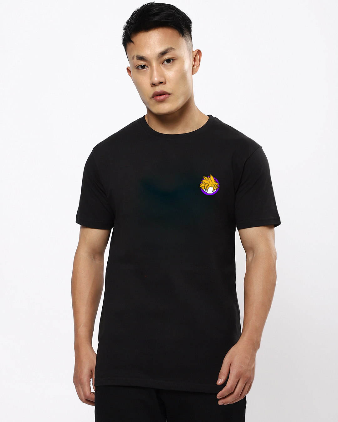 Shop Men's Black Gohan Graphic Printed T-shirt-Back