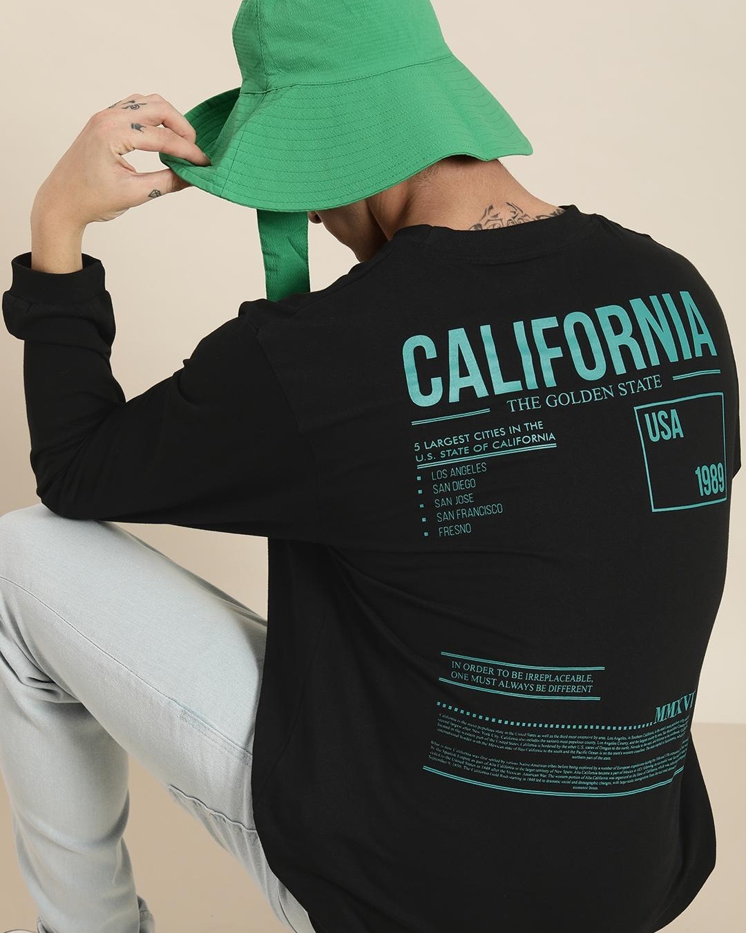amina black oversized graphic t shirt