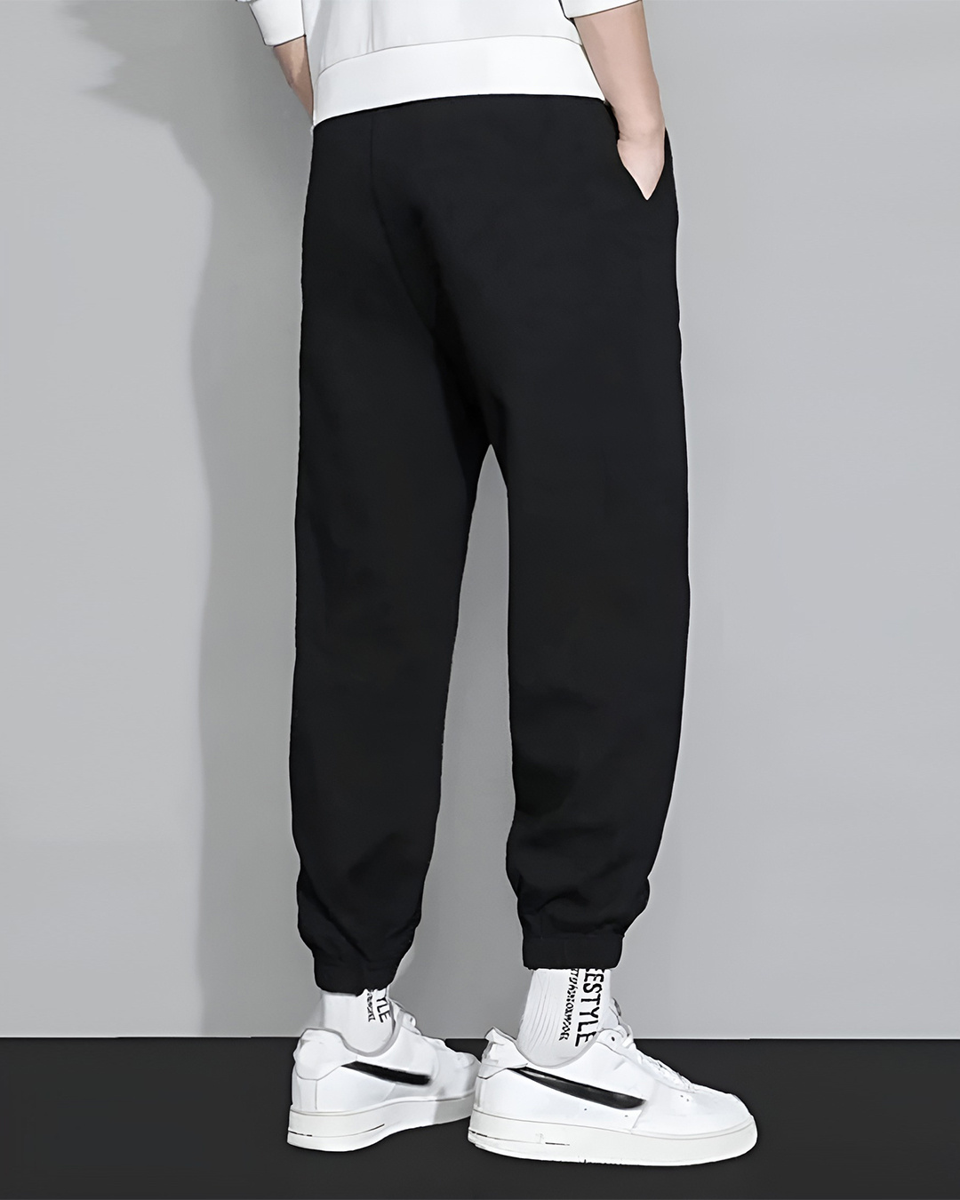 Buy Men's Black Graphic Printed Relaxed Fit Joggers Online at Bewakoof