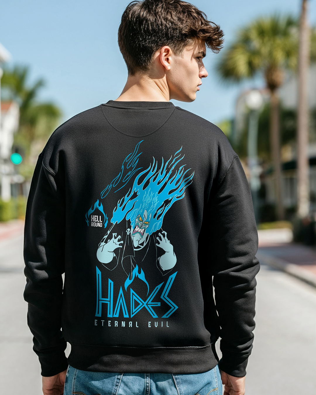 Printed Sweatshirt Black Hoodie Flipkart Flipkart Bewakoof Hoodie