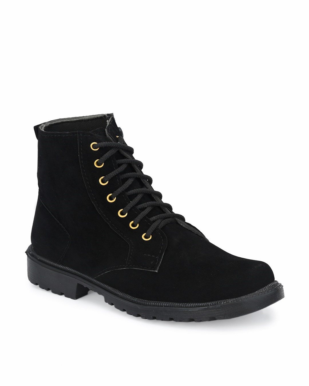 Buy Men's Black High Top Boots Online in India at Bewakoof