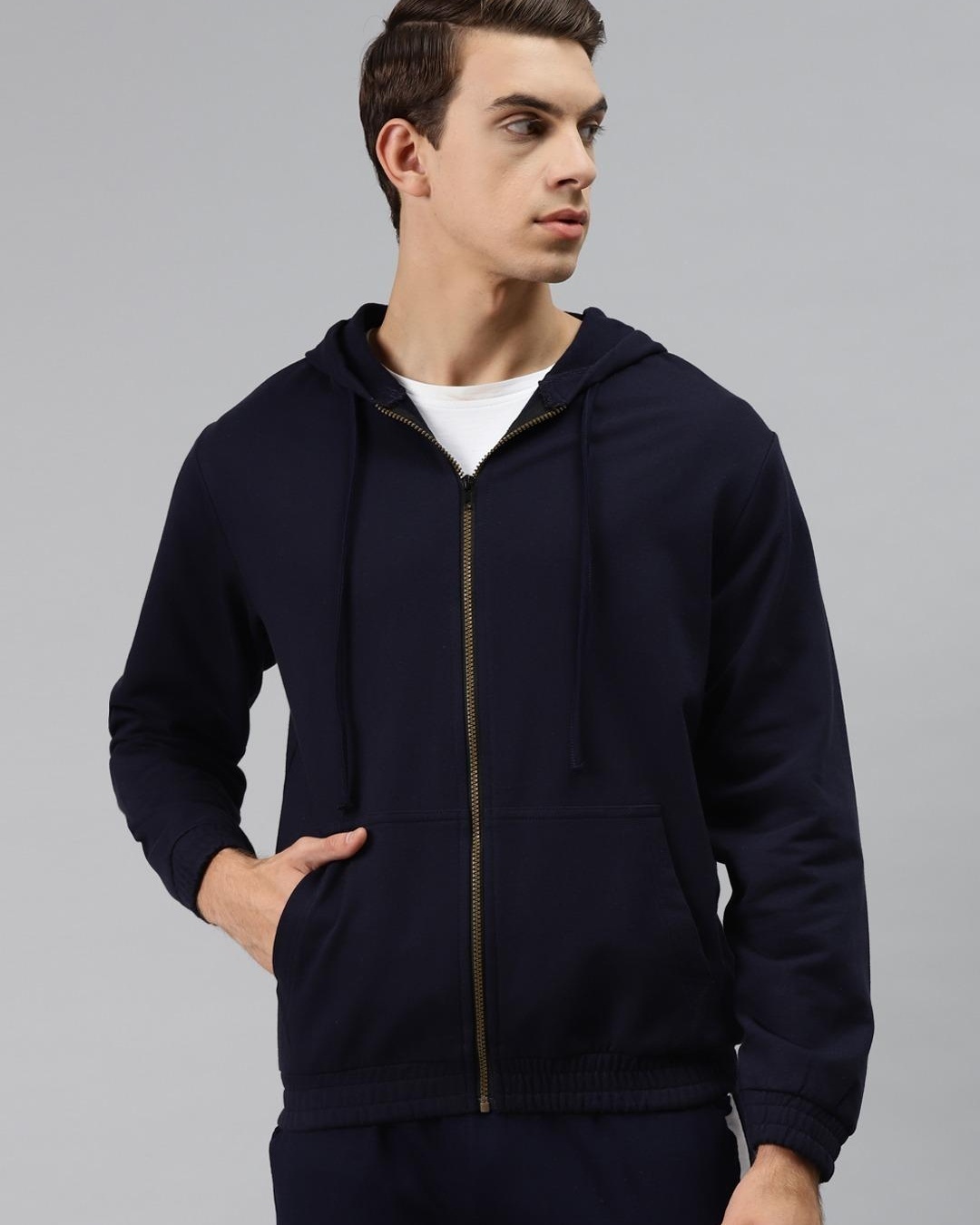 Buy Men's Black Hoodie Online at Bewakoof