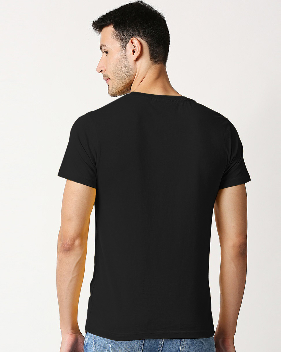 Shop Men's Black Human Kind Typography T-shirt-Back