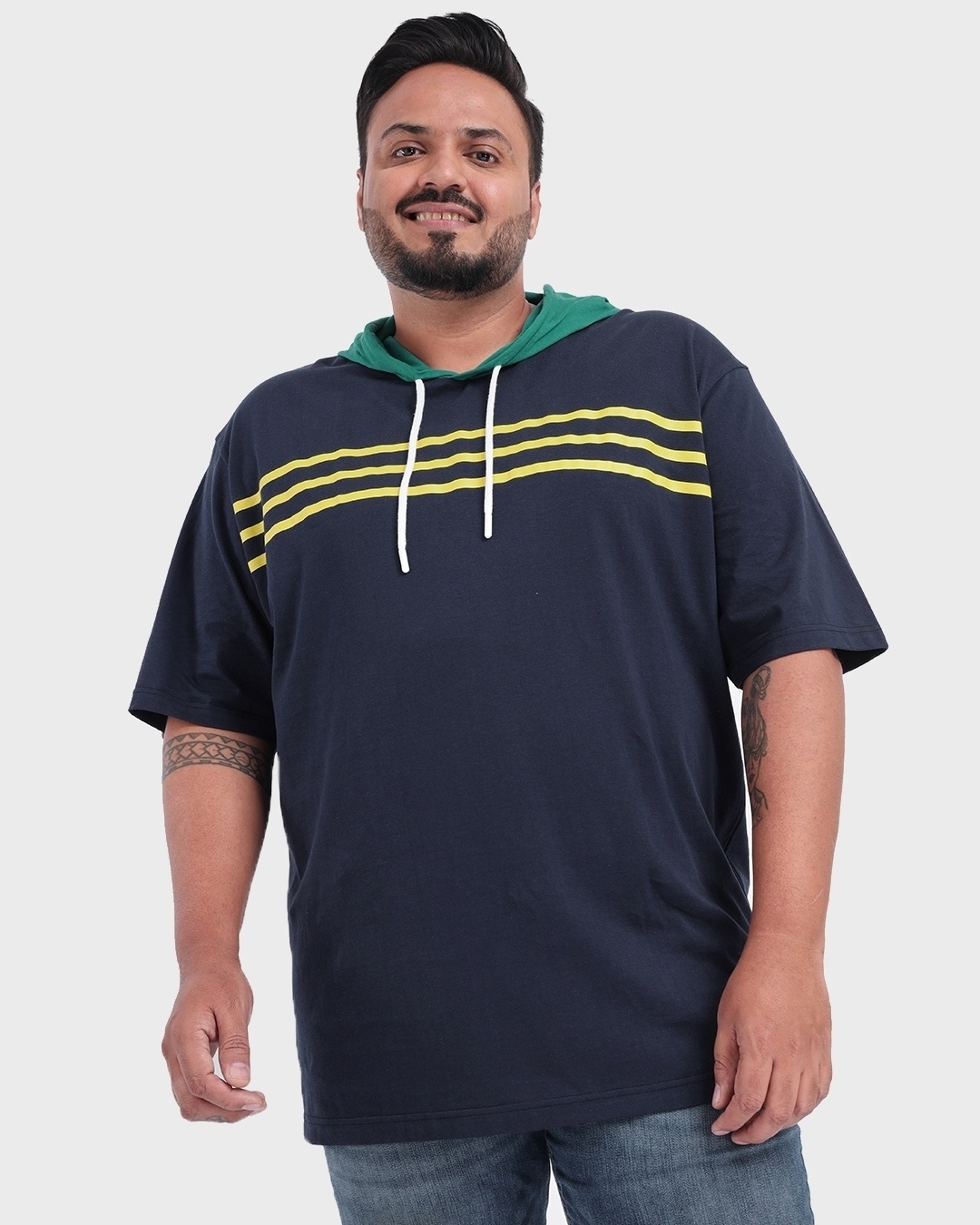 oversized t shirt hoodie men