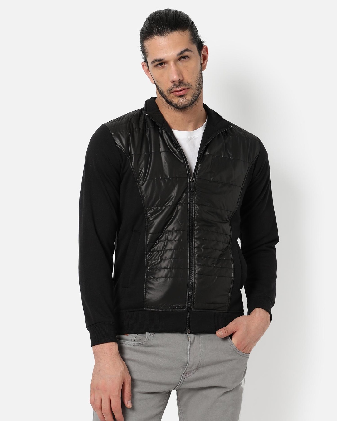 Buy Men's Black Jacket Online at Bewakoof