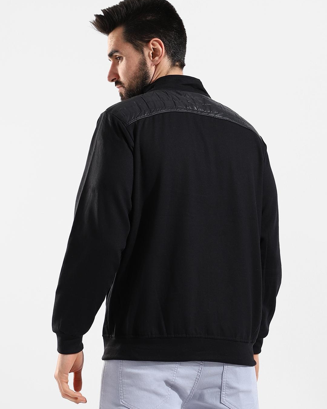 Shop Men's Black Jacket-Back