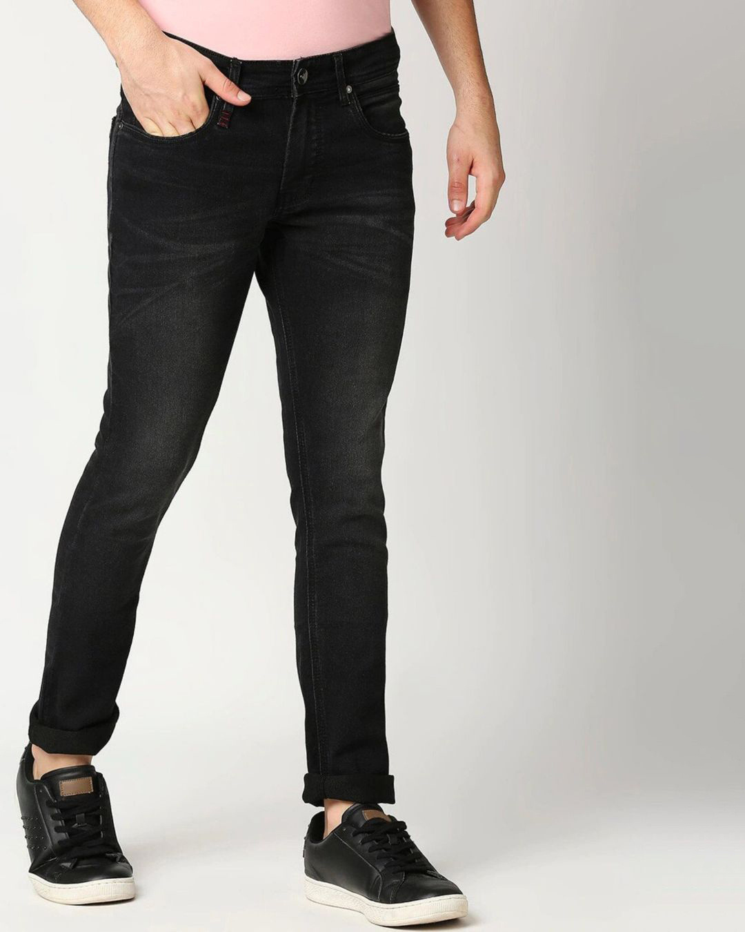 Buy Men's Black Jeans Online at Bewakoof