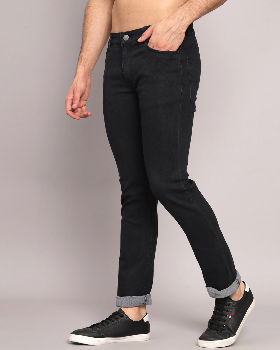 Buy Men's Black Jeans Online at Bewakoof