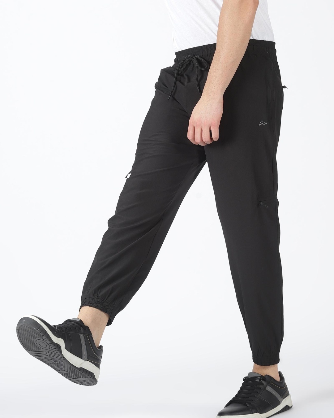 Shop Men's Black Joggers-Back