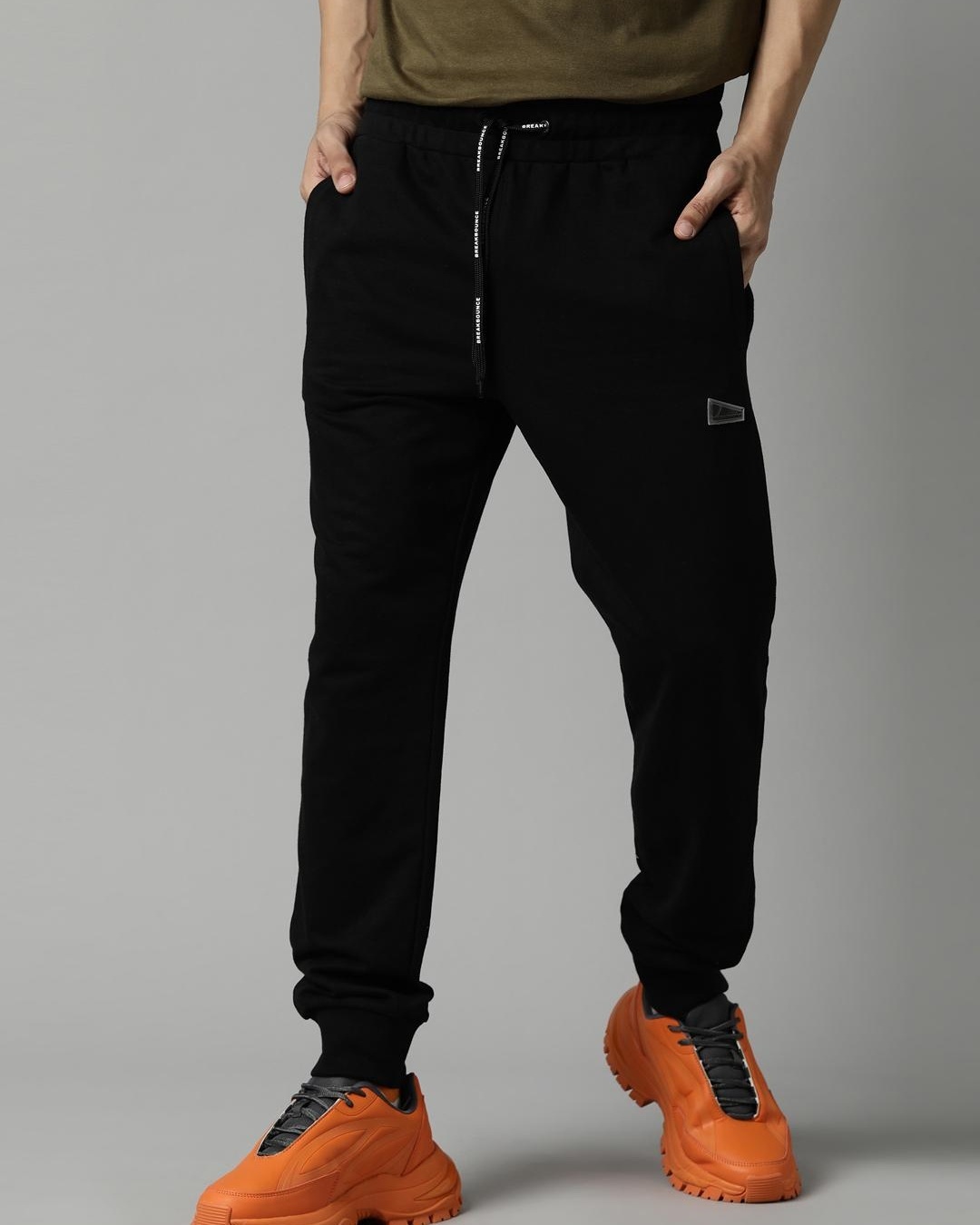 Buy Men's Black Joggers Online at Bewakoof