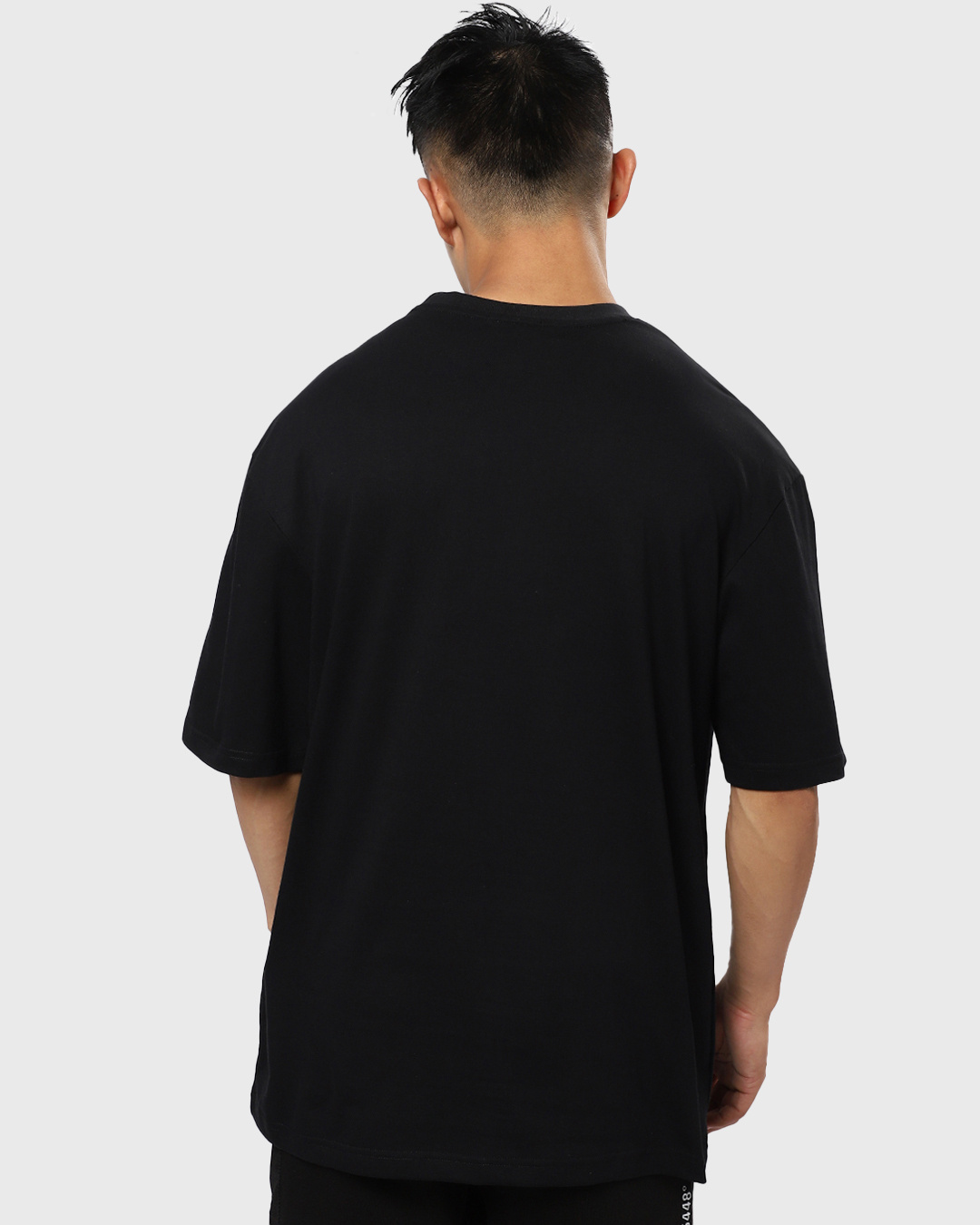 Shop Men's Black Kakashi Sensei Graphic Printed Oversized T-shirt-Back