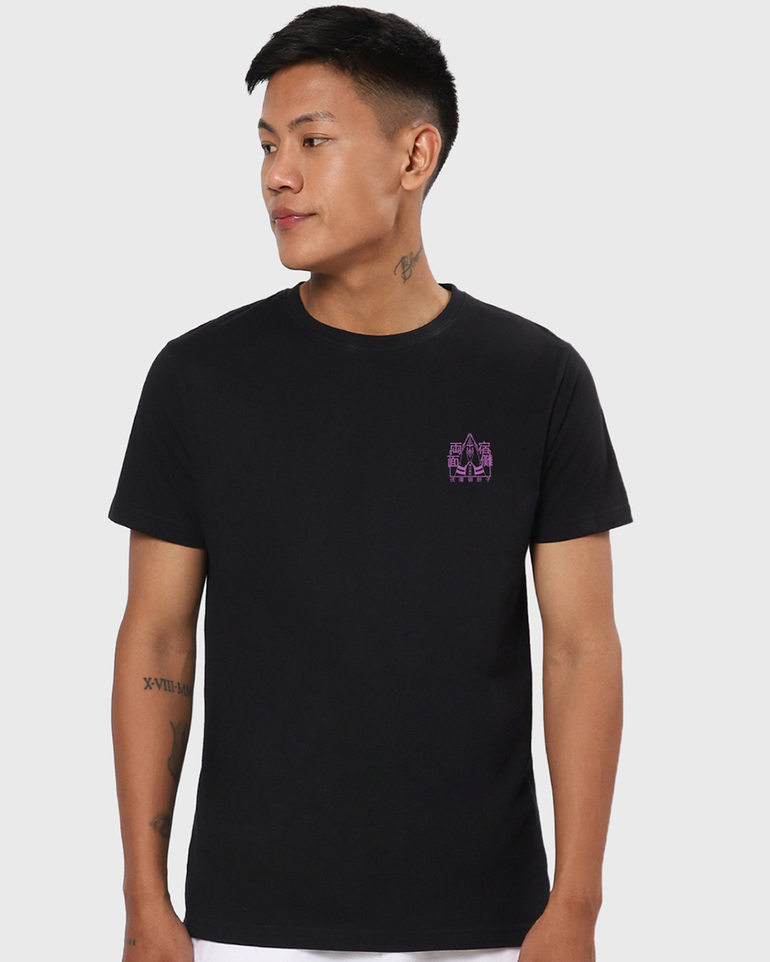 Shop Men's Black Know Your Place Fool Graphic Printed T-shirt-Back