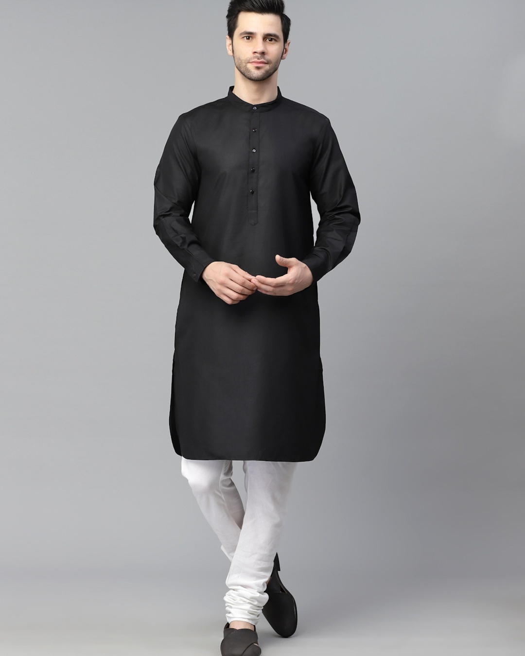 Buy Men's Black Kurta Online at Bewakoof