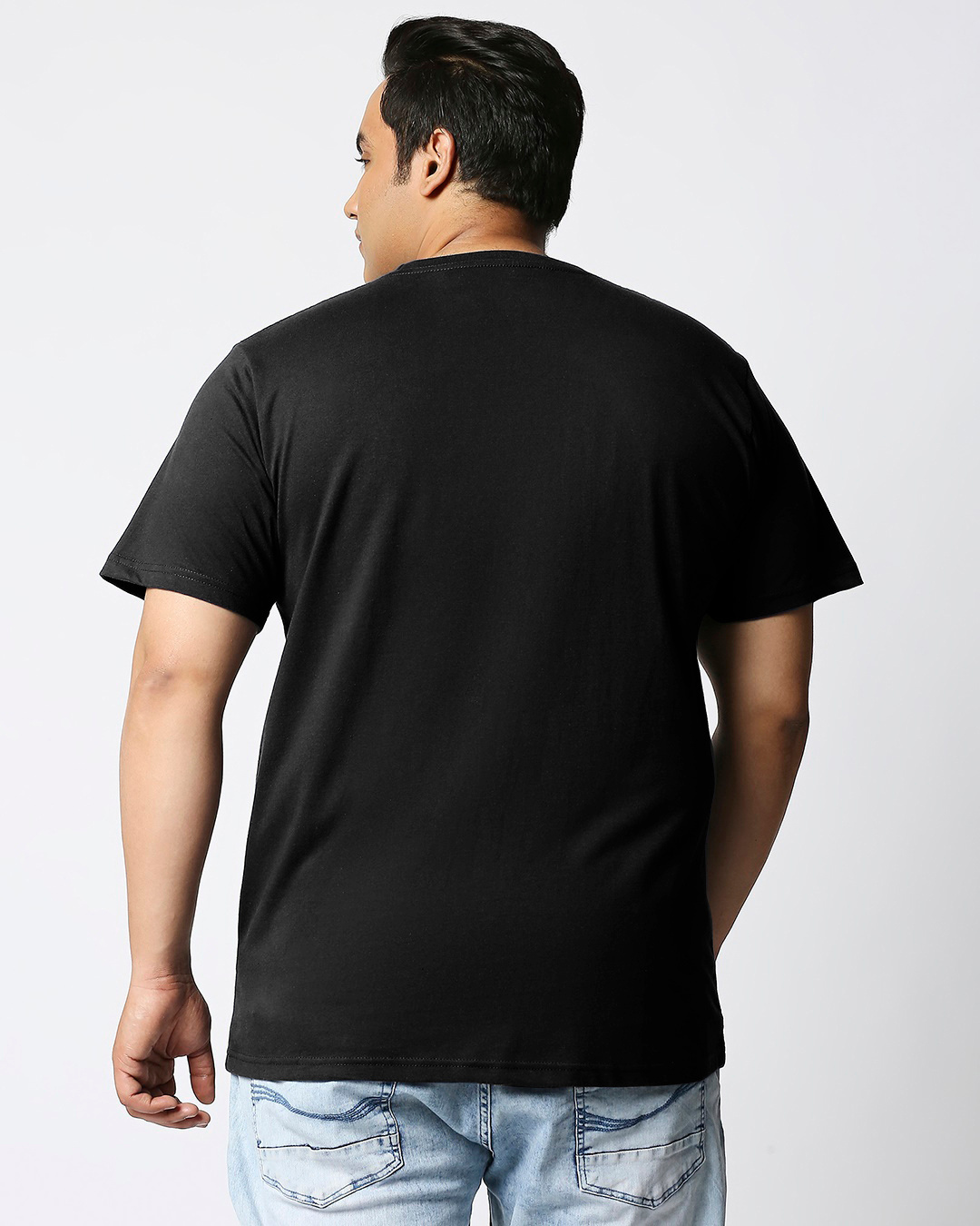 Shop Men's Black Lost Mountains Graphic Printed Plus Size T-shirt-Back