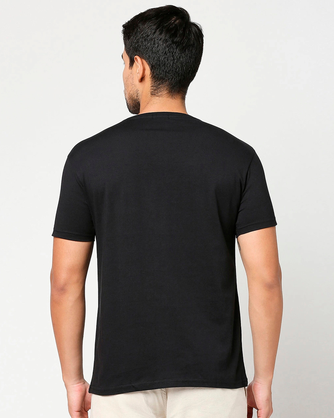Shop Men's Black Marvel Studios (AVL) Typography T-shirt-Back