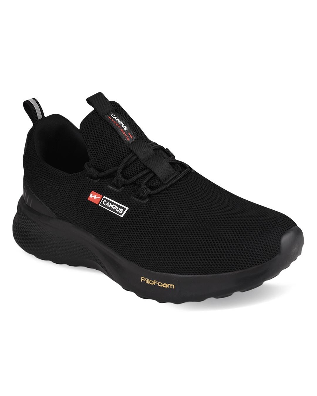 Buy Men s Black Mesh Sports Shoes Online In India At Bewakoof