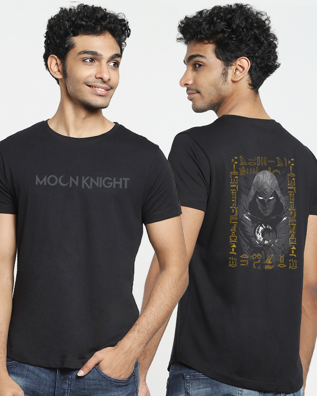 Graphic Printed T-shirt for Men black 