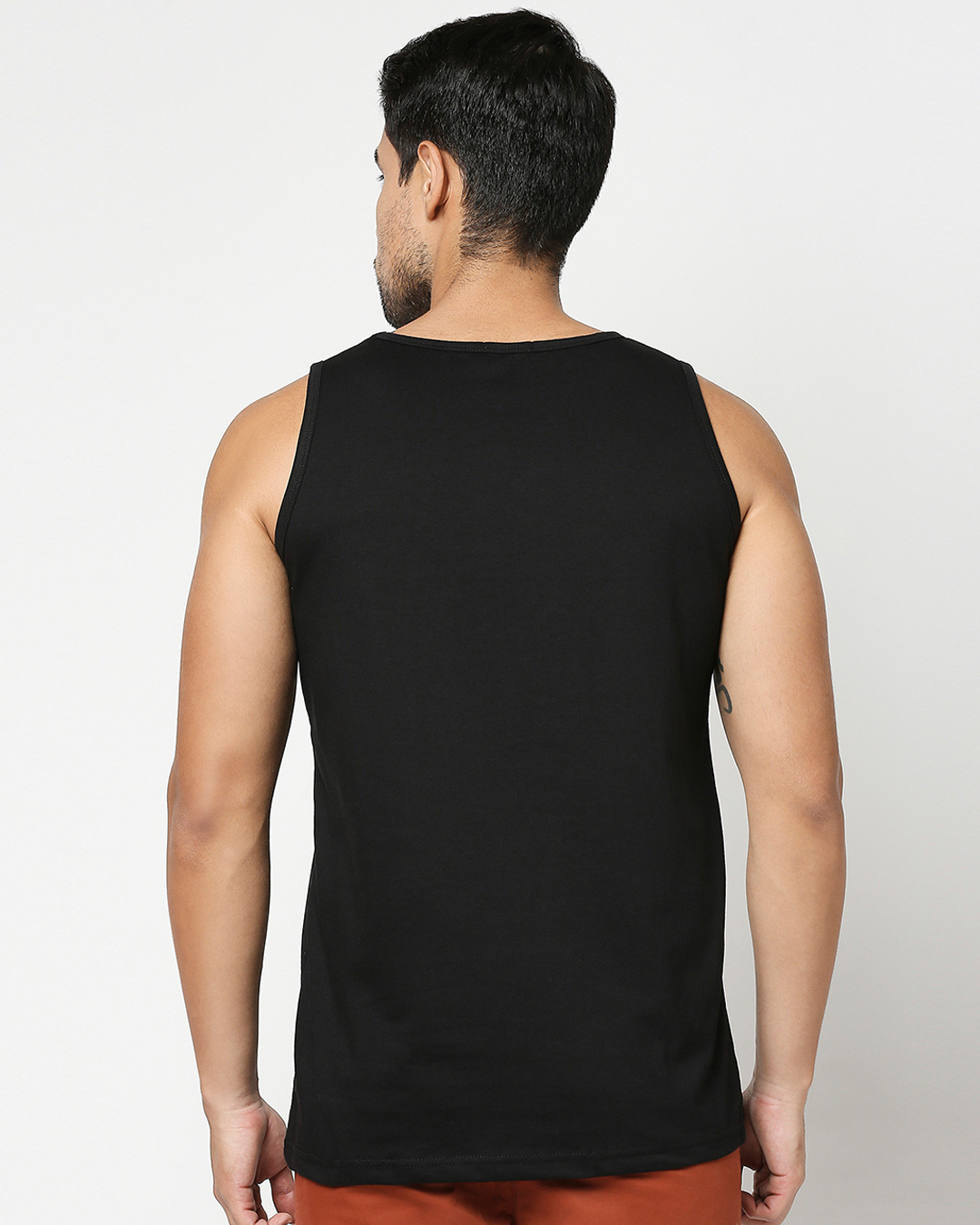 Shop Men's Black Make More Memories Graphic Printed Vest-Back