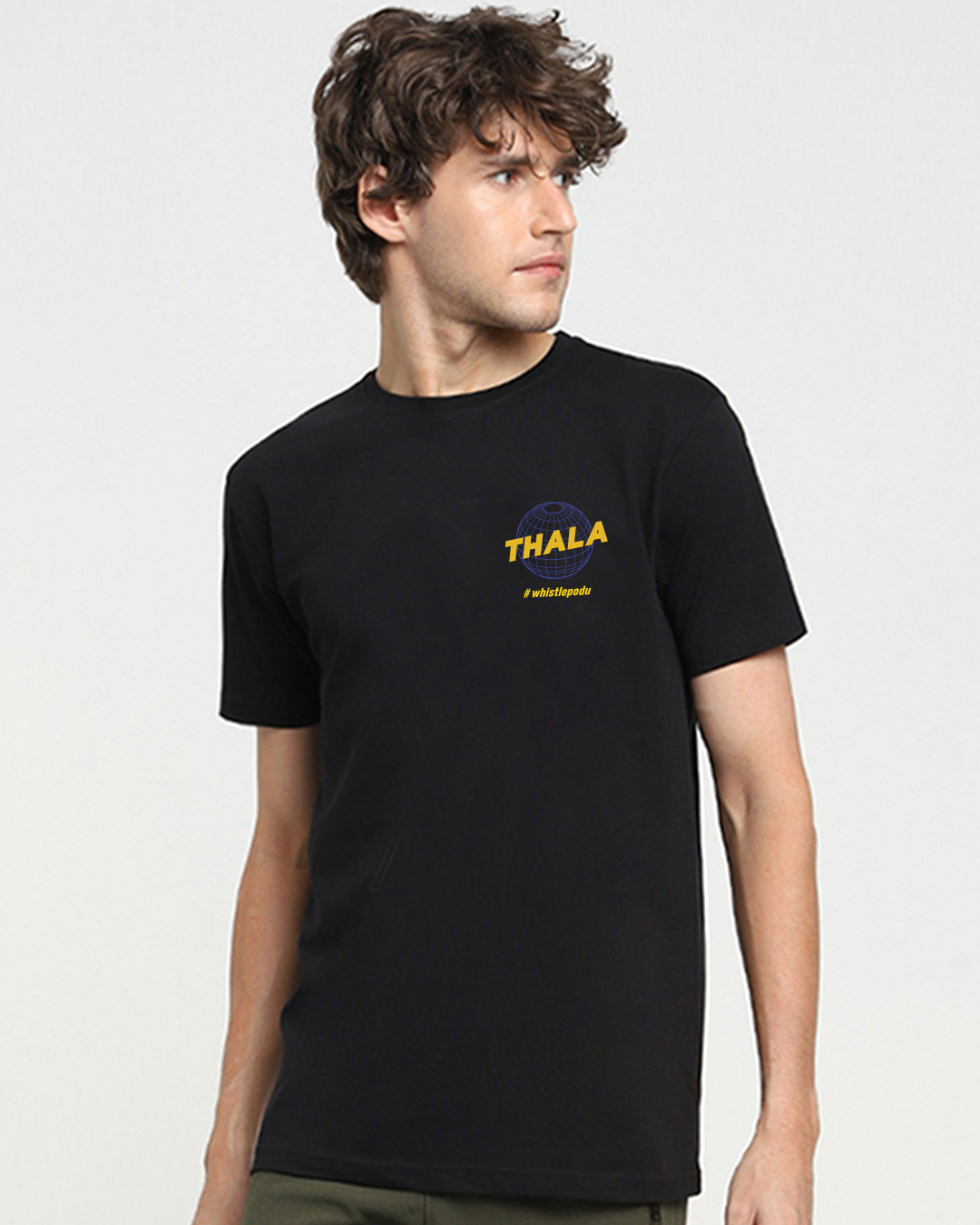 Shop Men's Black MSD Thala T-shirt-Back