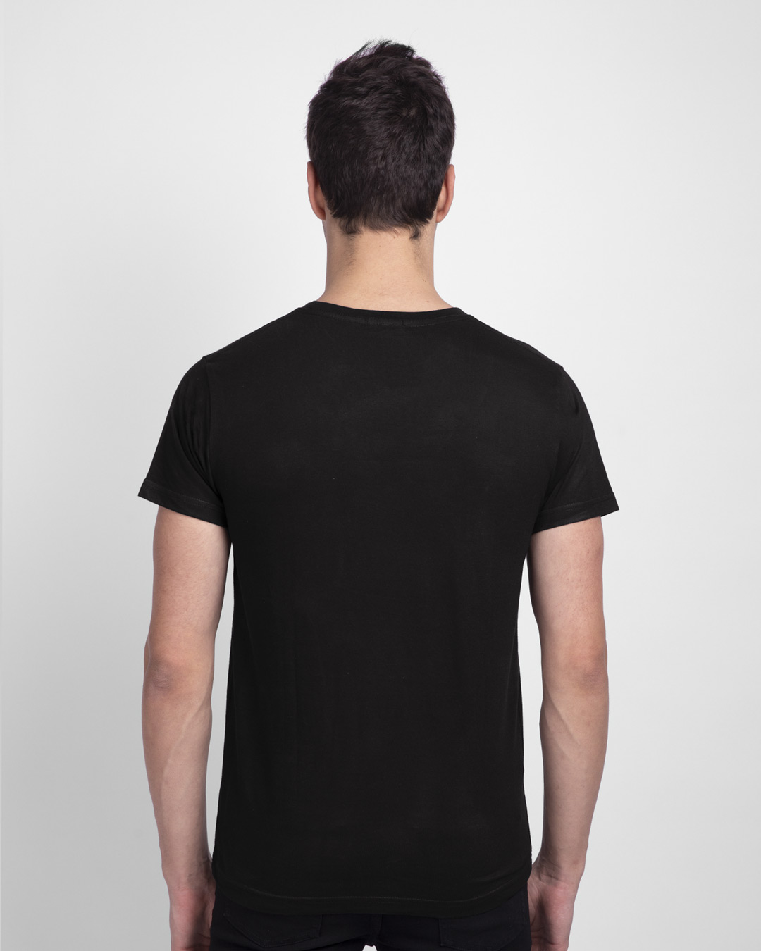 Shop Men's Black No Excuses Typography T-shirt-Back