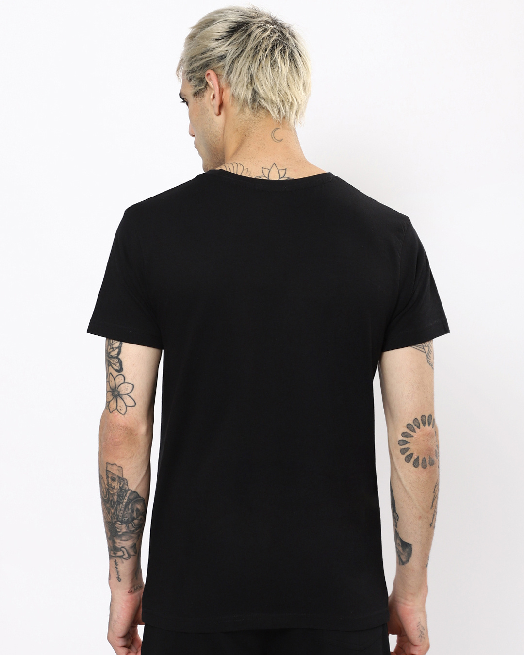 Shop Men's Black One And Only Piece Typography T-shirt-Back