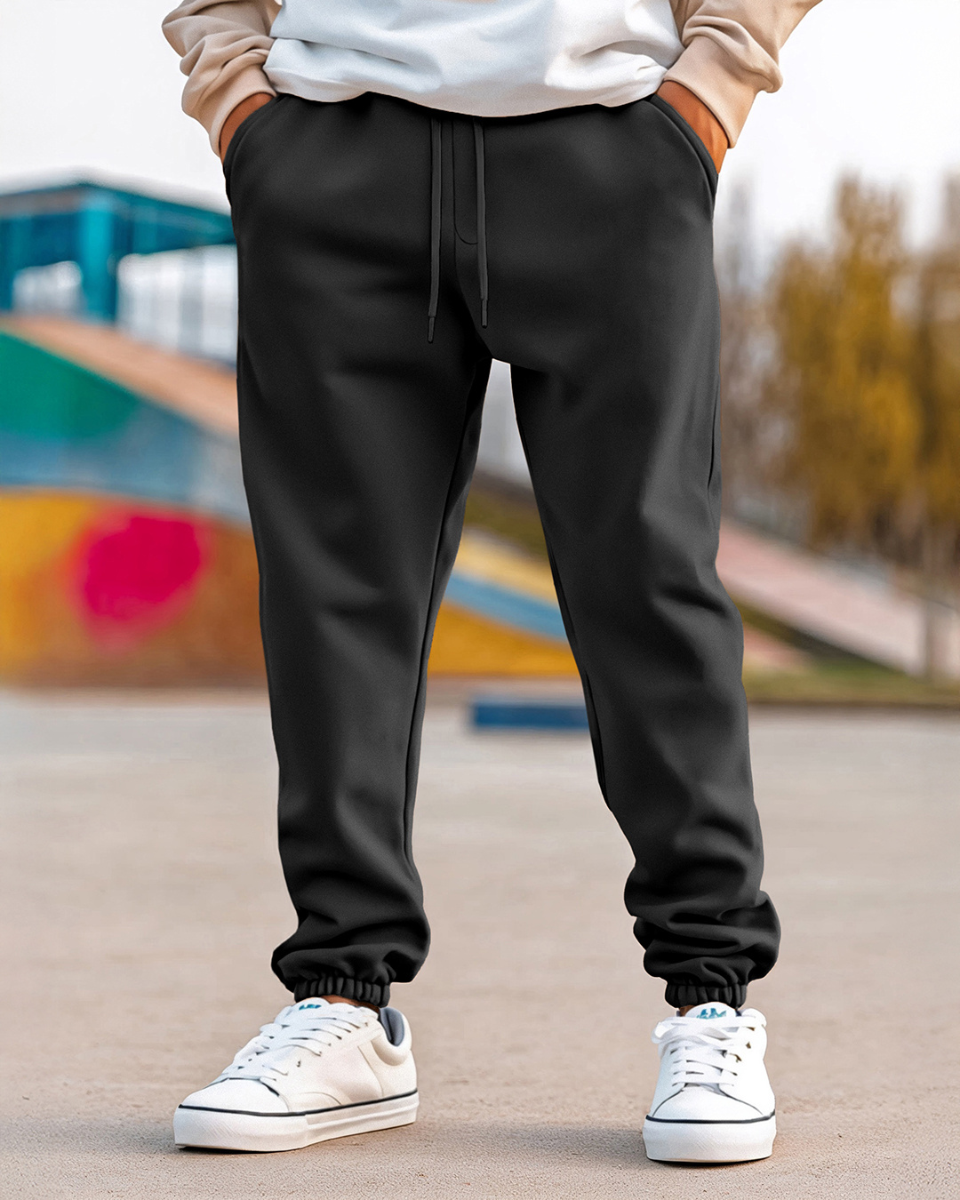 joggers and shoes