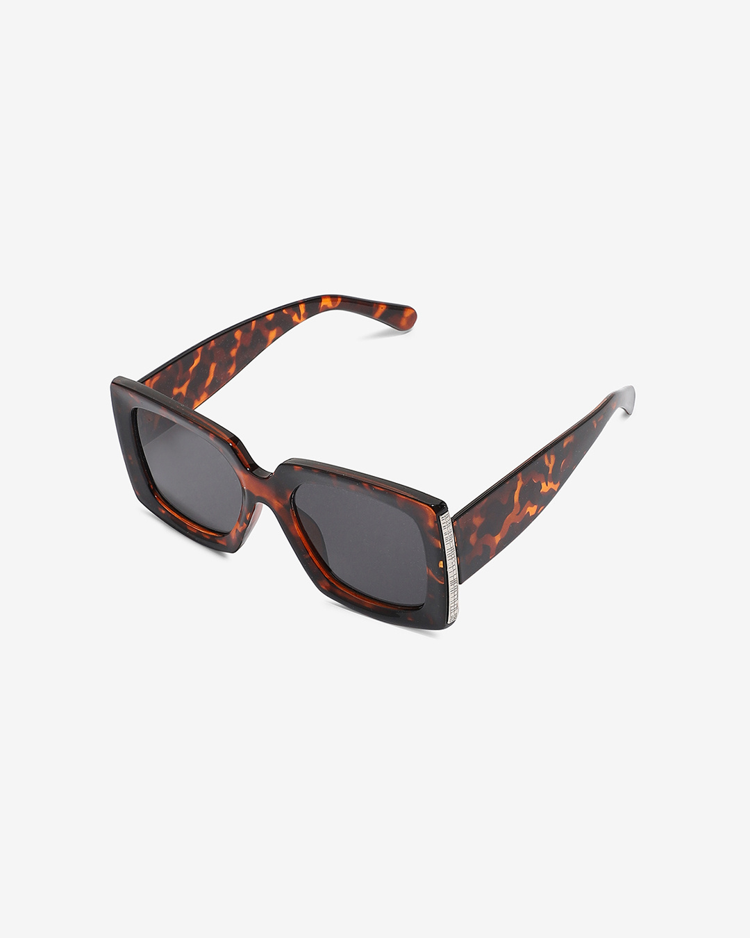 Shop Men's Black Oversized Polarised Lens Sunglasses-Back