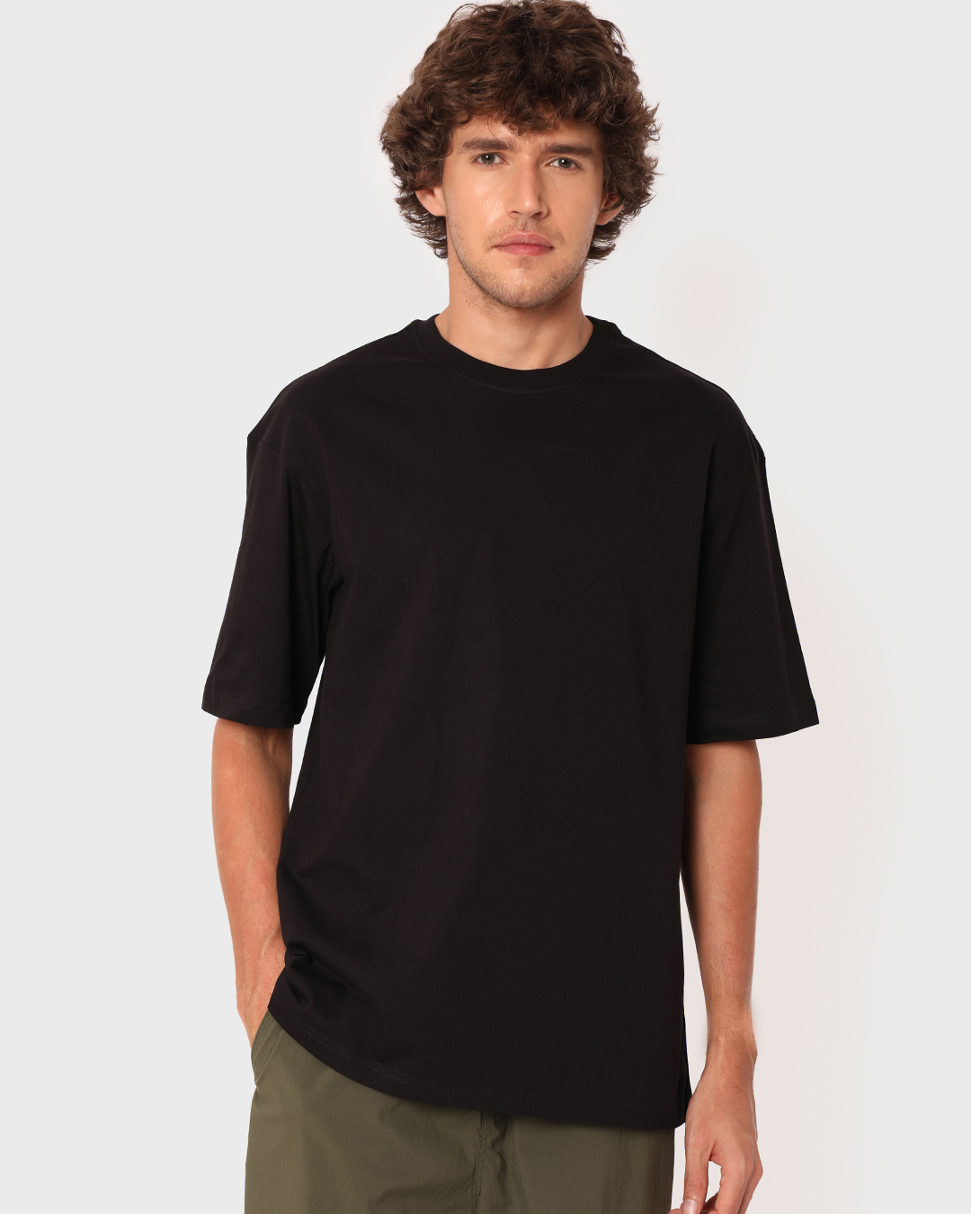 Black Oversized T-shirt for Men black 