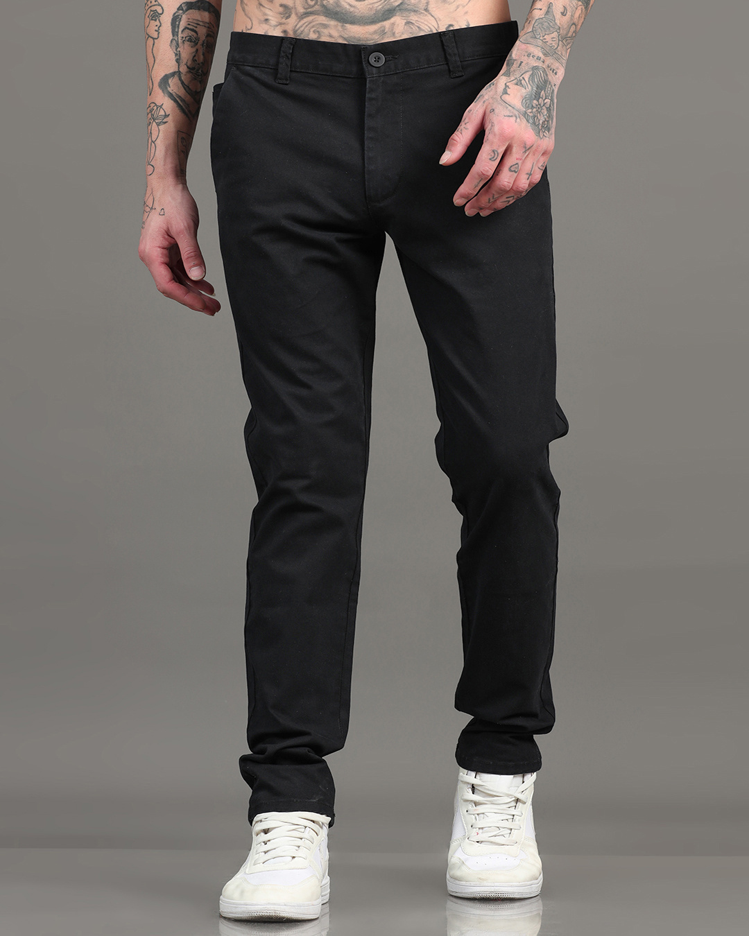 Shop Men's Black Pants-Back