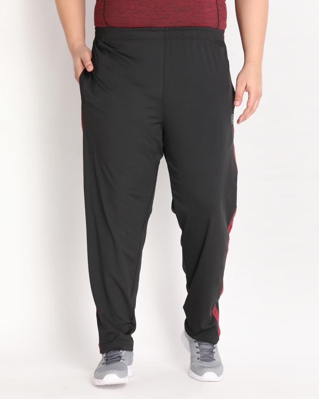 Buy Men's Black Plus Size Track Pants Online at Bewakoof