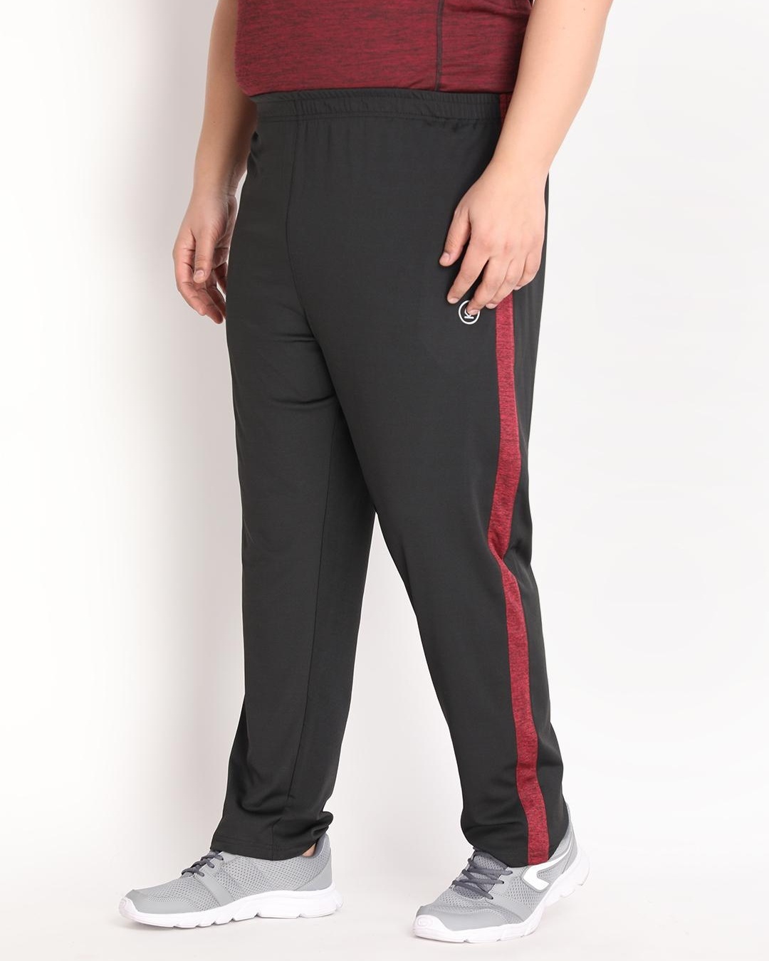 Buy Men's Black Plus Size Track Pants Online at Bewakoof