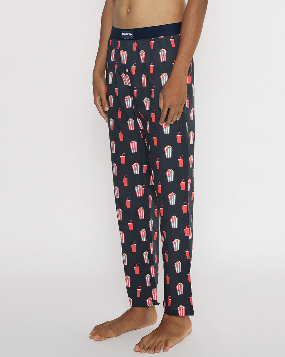 Shop Men's Black Pop & Fizz Printed Pyjamas-Back