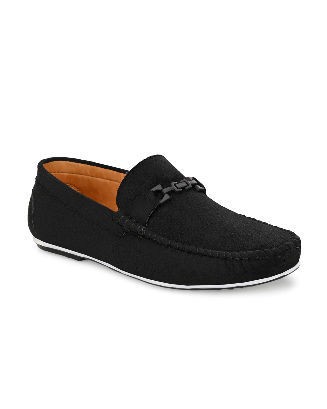 Shop Men's Black Premium Casual Shoes-Back