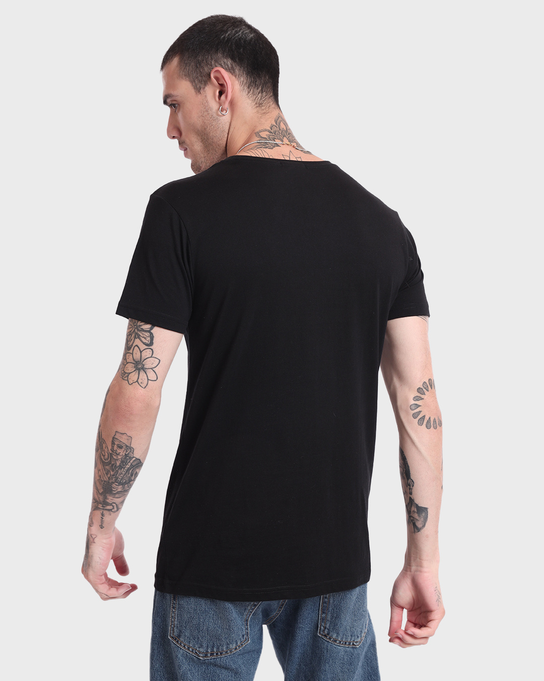 Shop Men's Black Procrastinator Typography T-shirt-Back