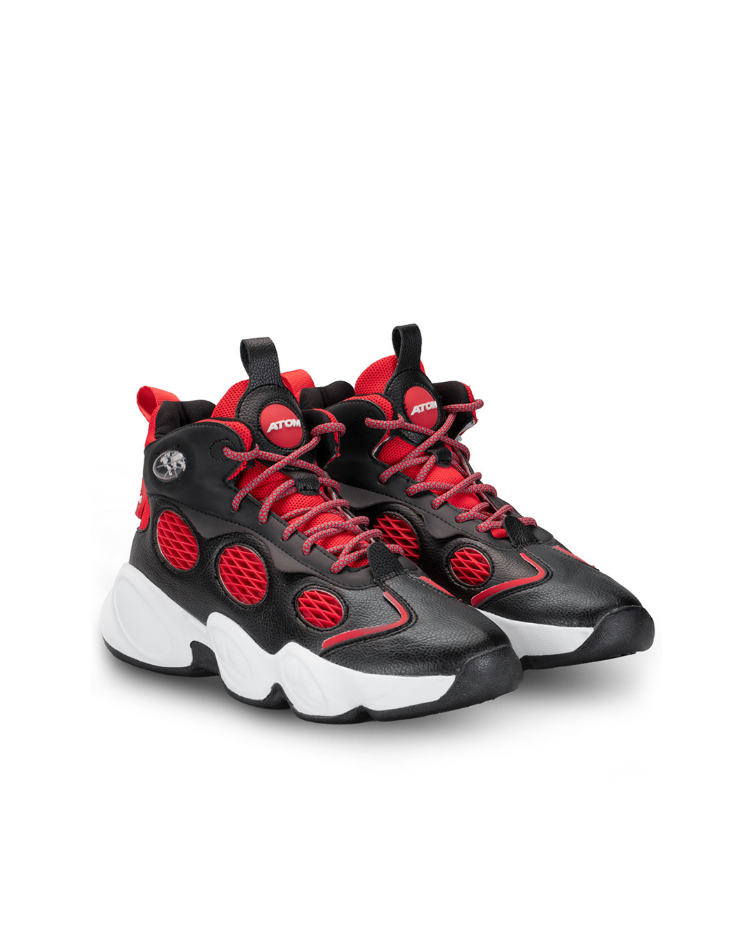 Shop Men's Black & Red Sneakers-Back