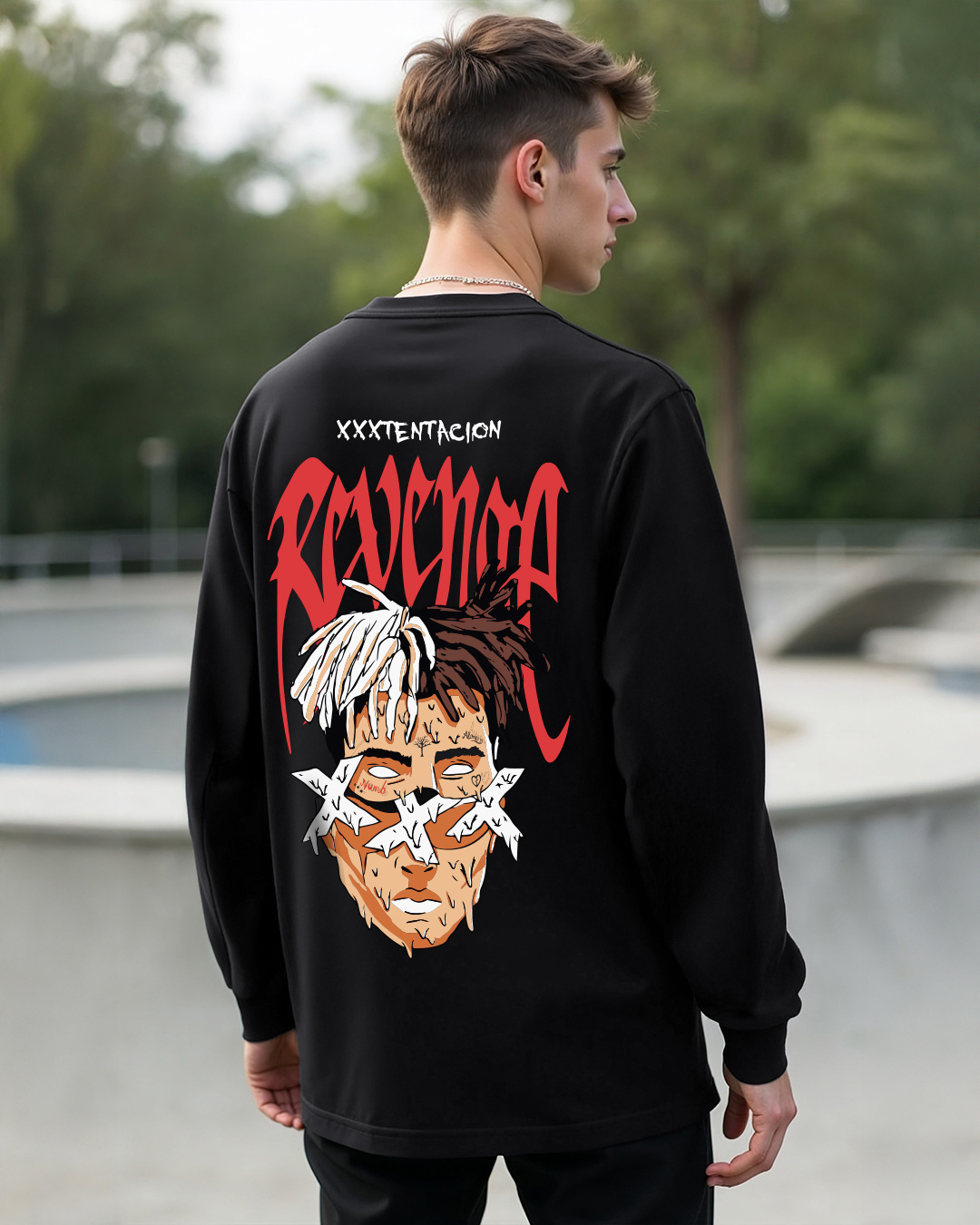 Buy Men's Black Revenge (XXX Tentacian) Graphic Printed Oversized T ...