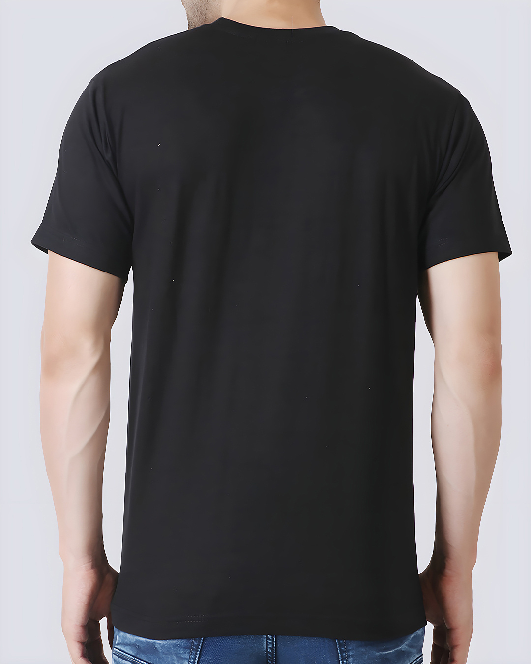 Shop Men's Black Anime Rock Lee Graphic Printed Cotton T-shirt-Back