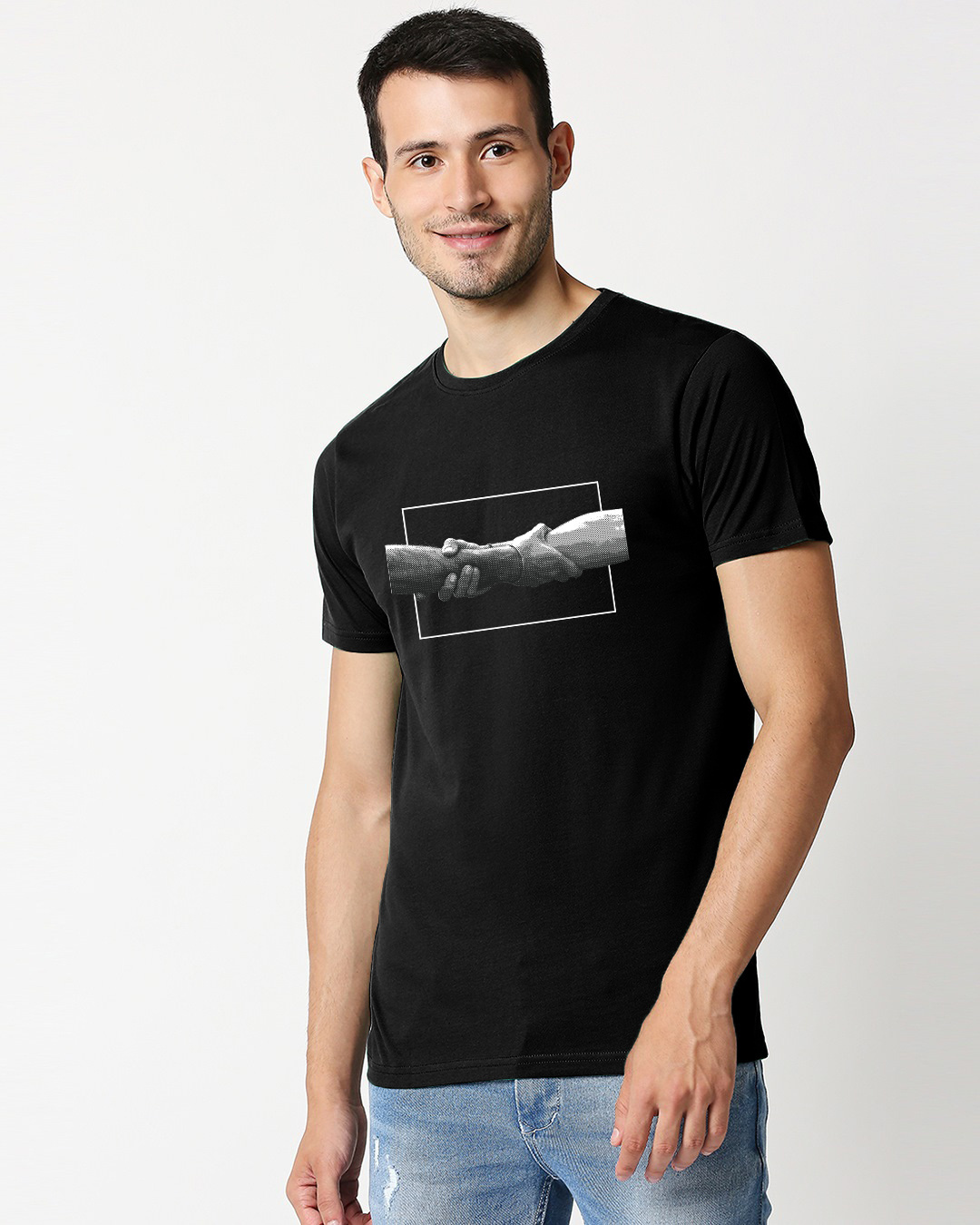 Shop Men's Black RRR Brotherwood Printed T-shirt-Back