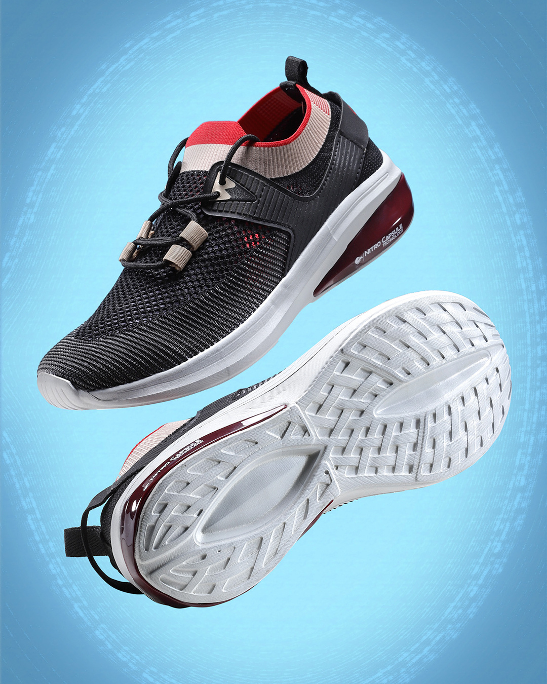 mens running shoes black