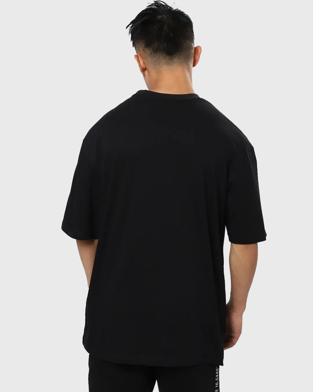 Shop Men's Black Sacrifice Graphic Printed Oversized T-shirt-Back