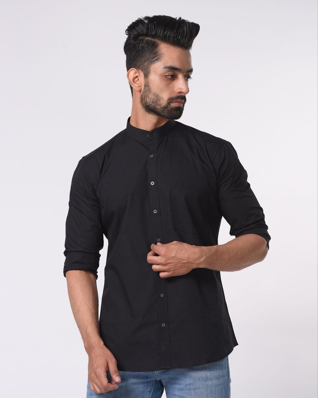 Buy Men's Black Shirt for Men Black Online at Bewakoof