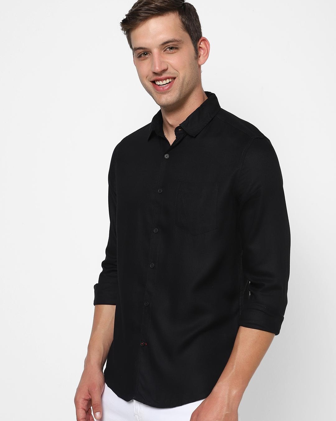Shop Men's Black Shirt-Back