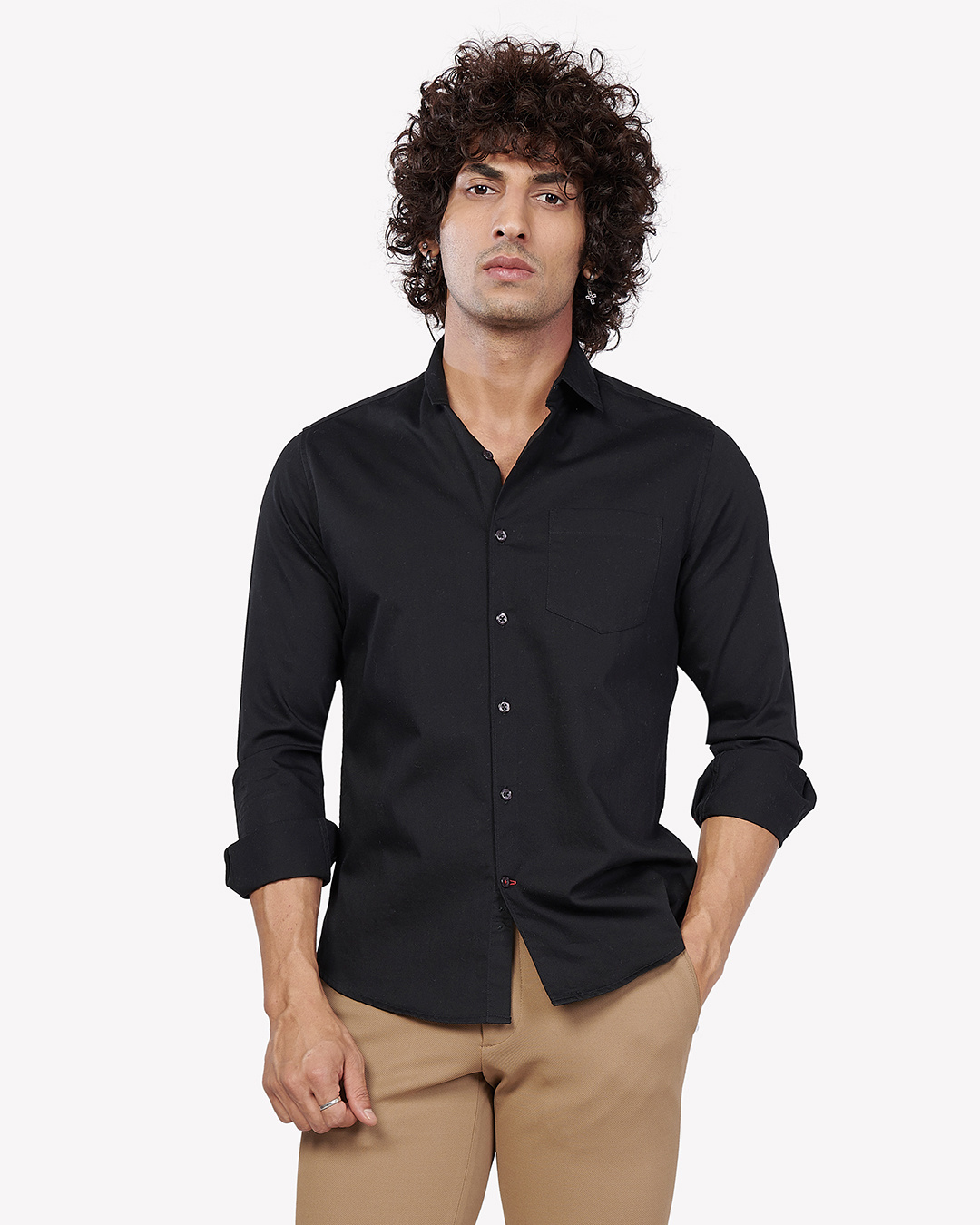 Buy Men's Black Shirt Online at Bewakoof
