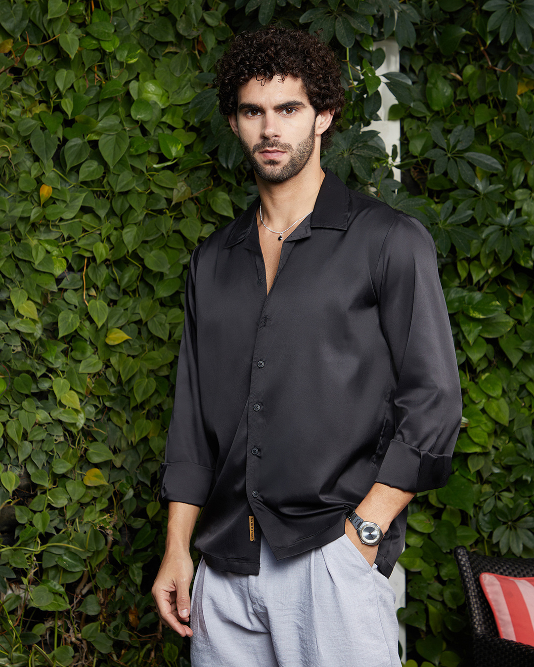 Shop Men's Black Shirt-Back