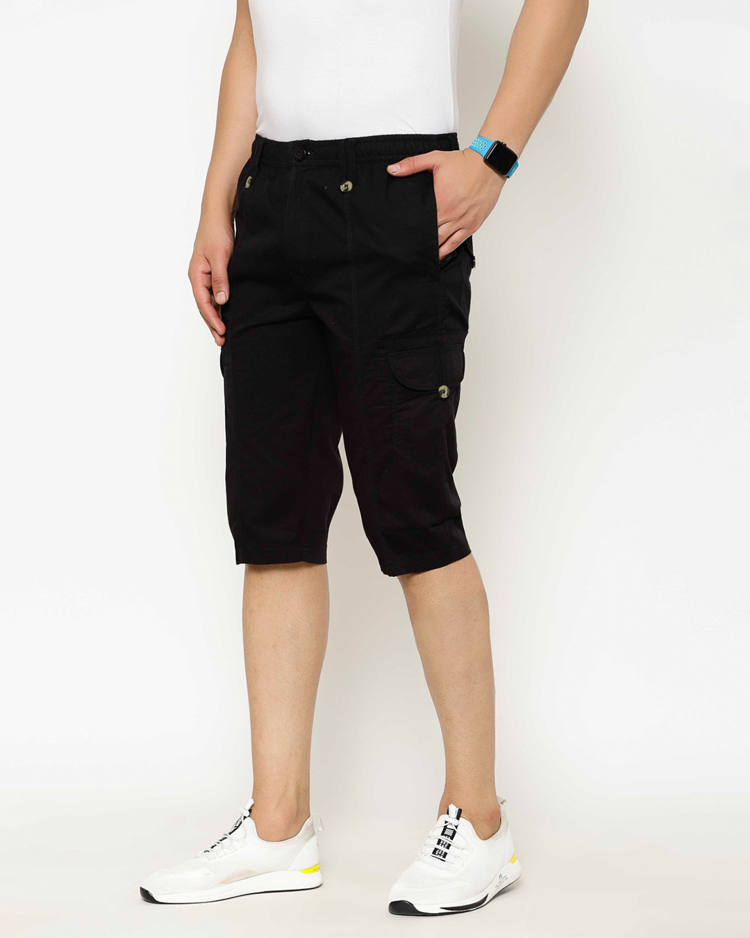 Buy Men's Black Shorts Online at Bewakoof