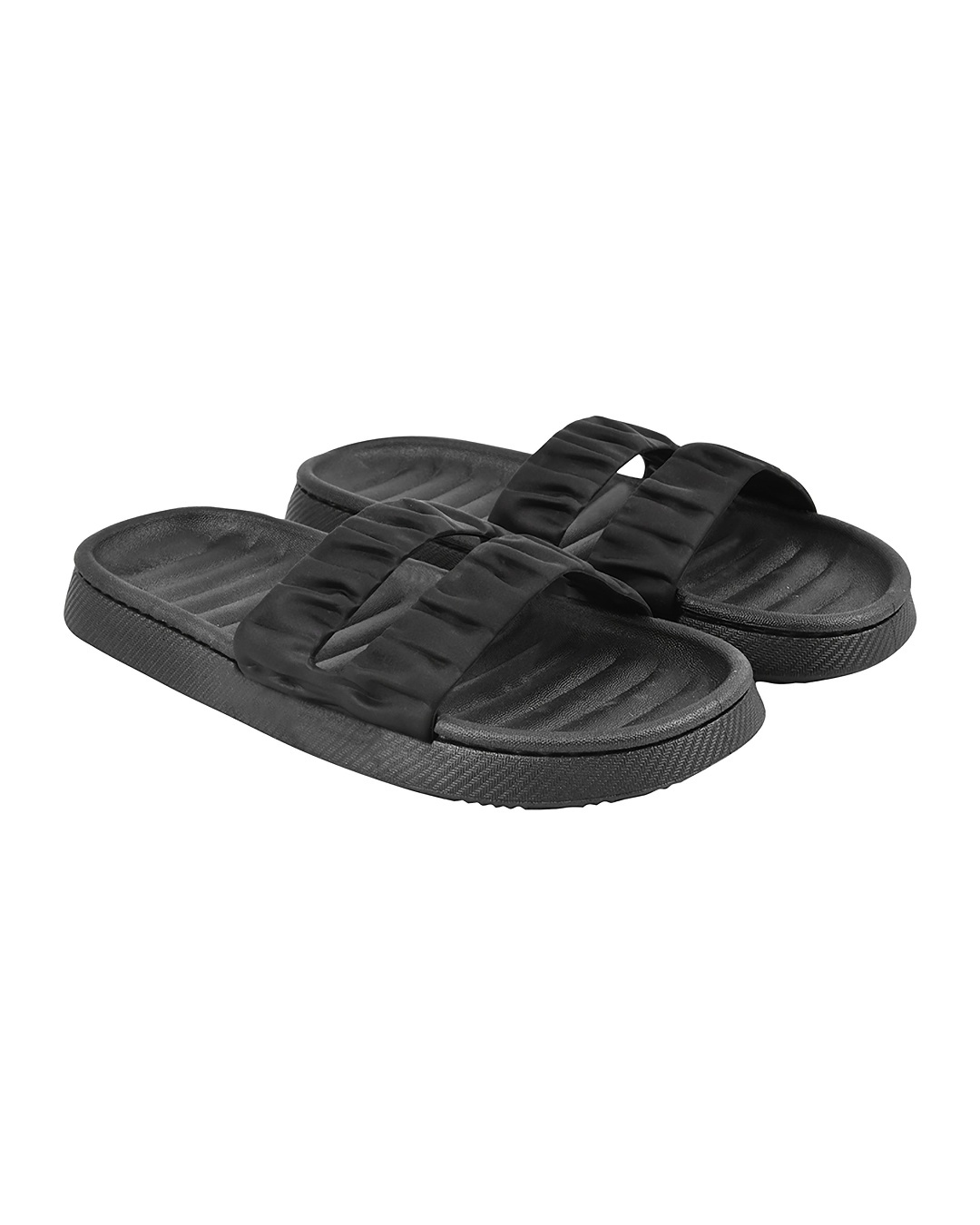 sliders for women black