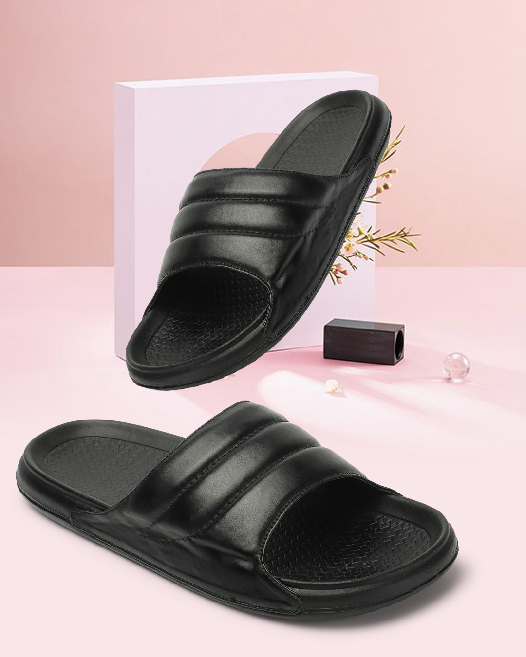 mens branded sliders