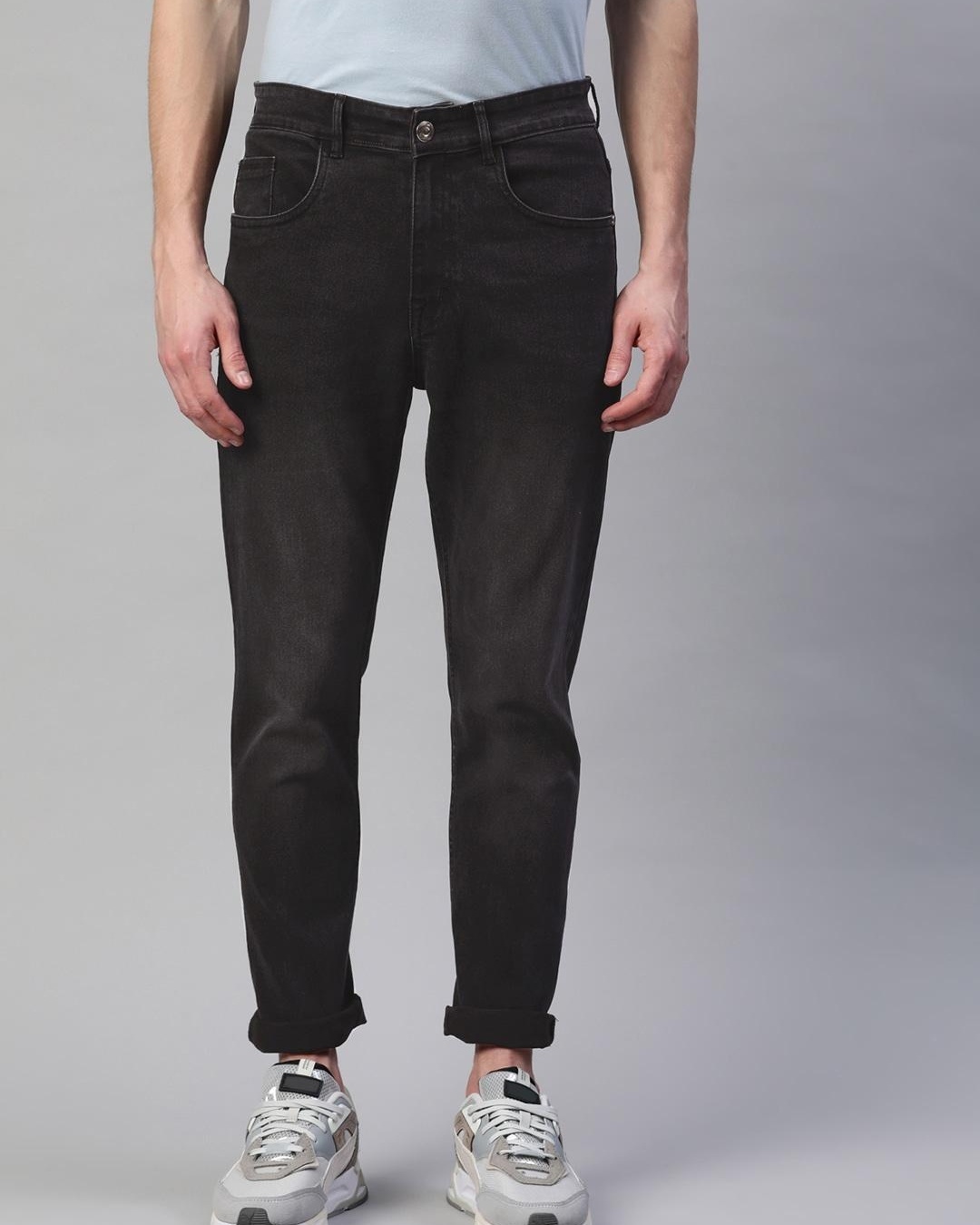 Buy Men's Black Slim Fit Jeans Online at Bewakoof