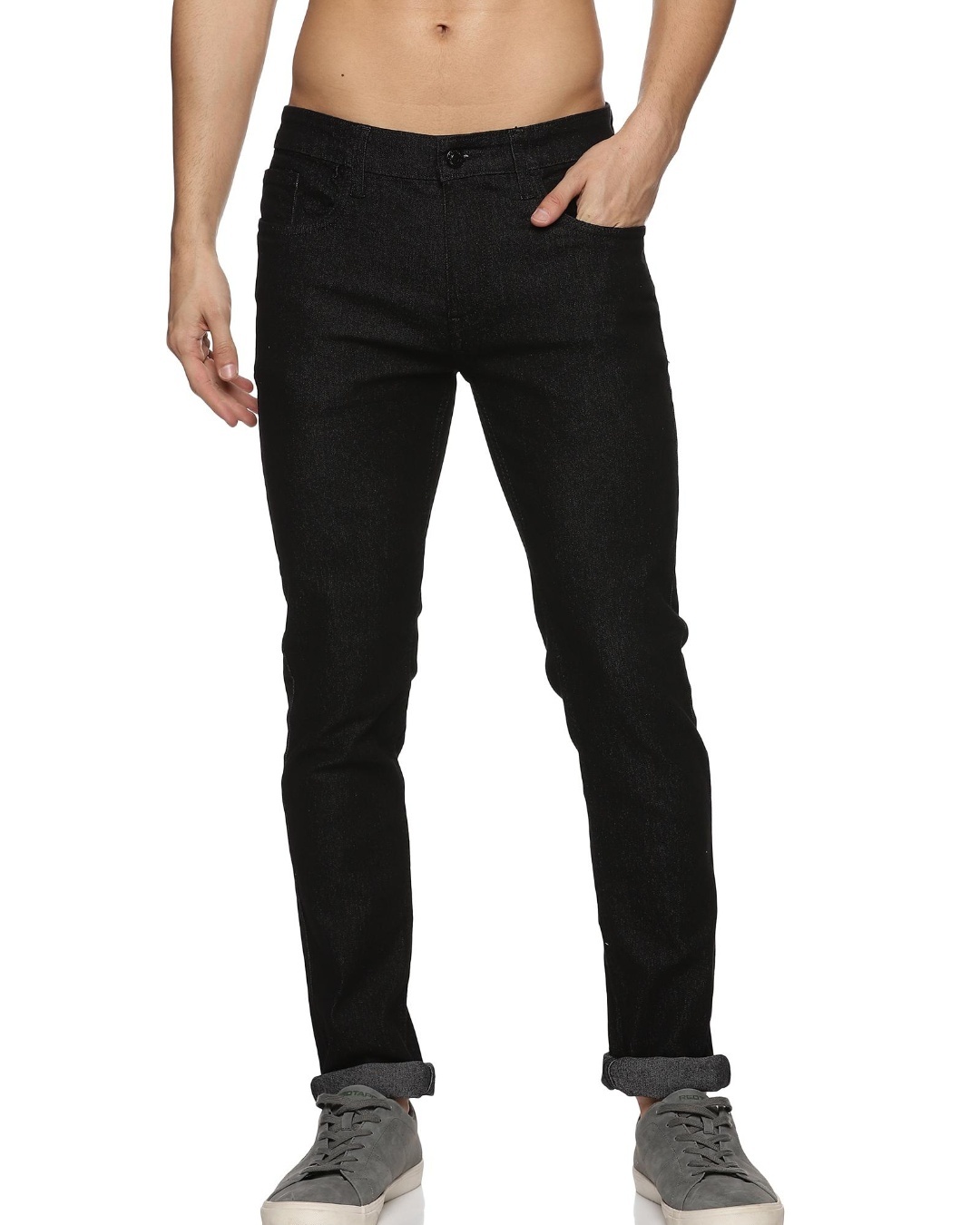 Buy Men's Black Slim Fit Jeans Online at Bewakoof