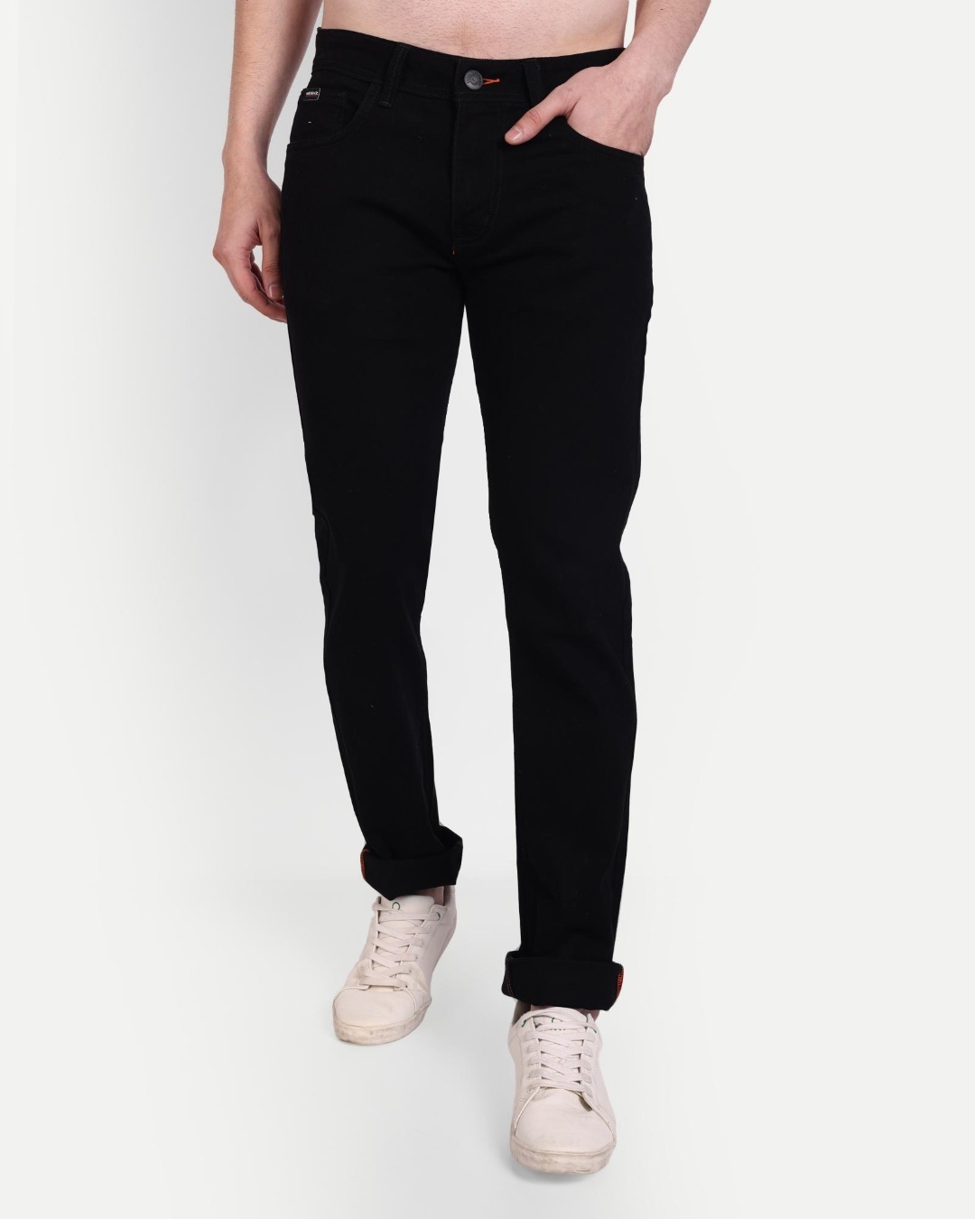 Buy Men's Black Slim Fit Jeans Online at Bewakoof